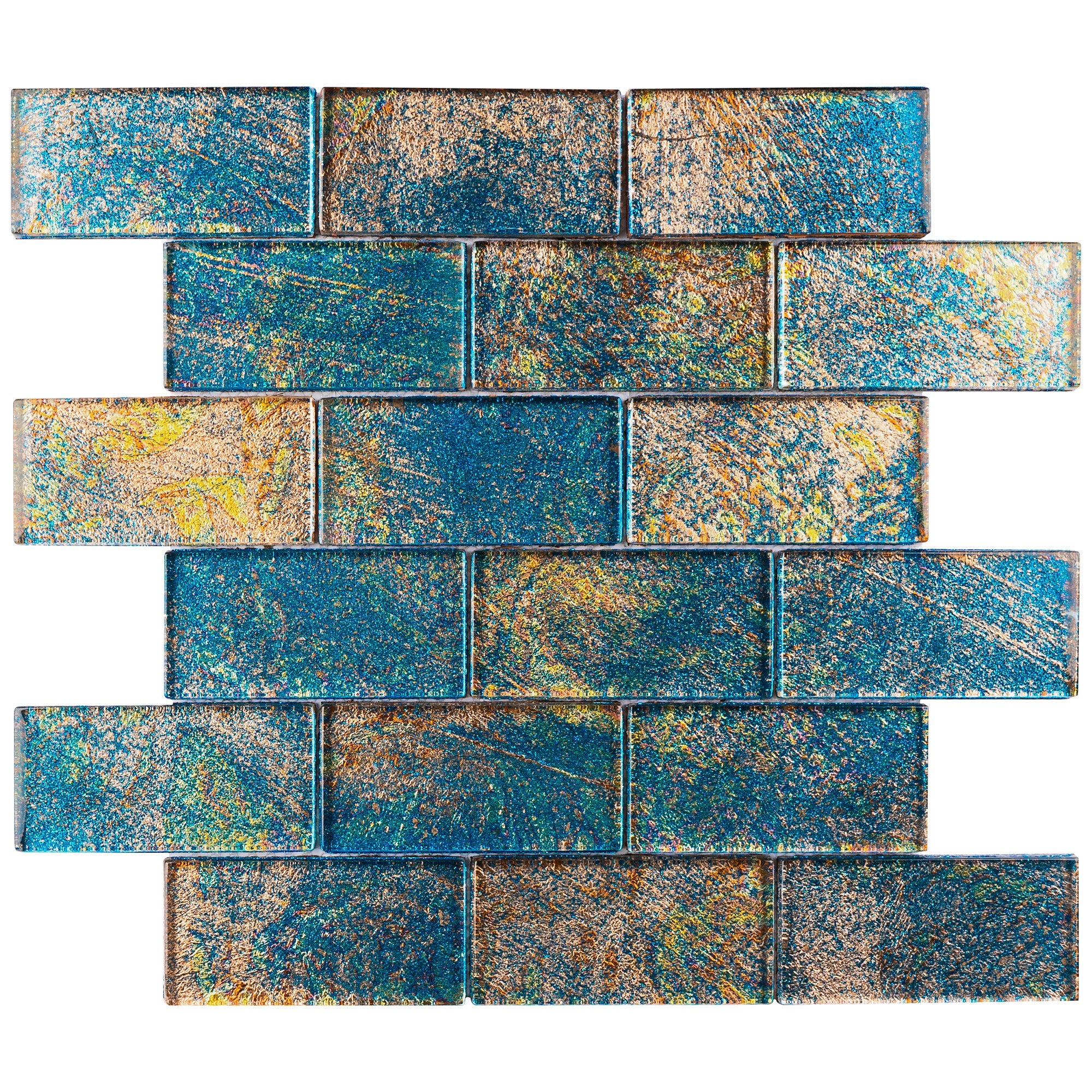 Galaxy Canvas 2x4 Subway Glass Mosaic Tile