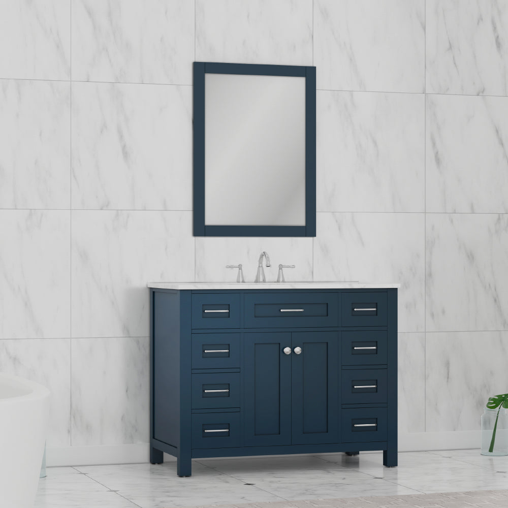 Norwalk 42 inch Vanity with Carrara Marble Top