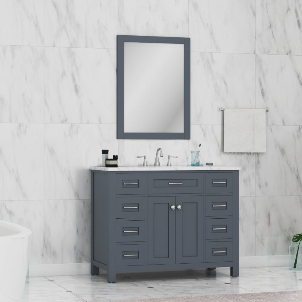 Norwalk 42 inch Vanity with Carrara Marble Top