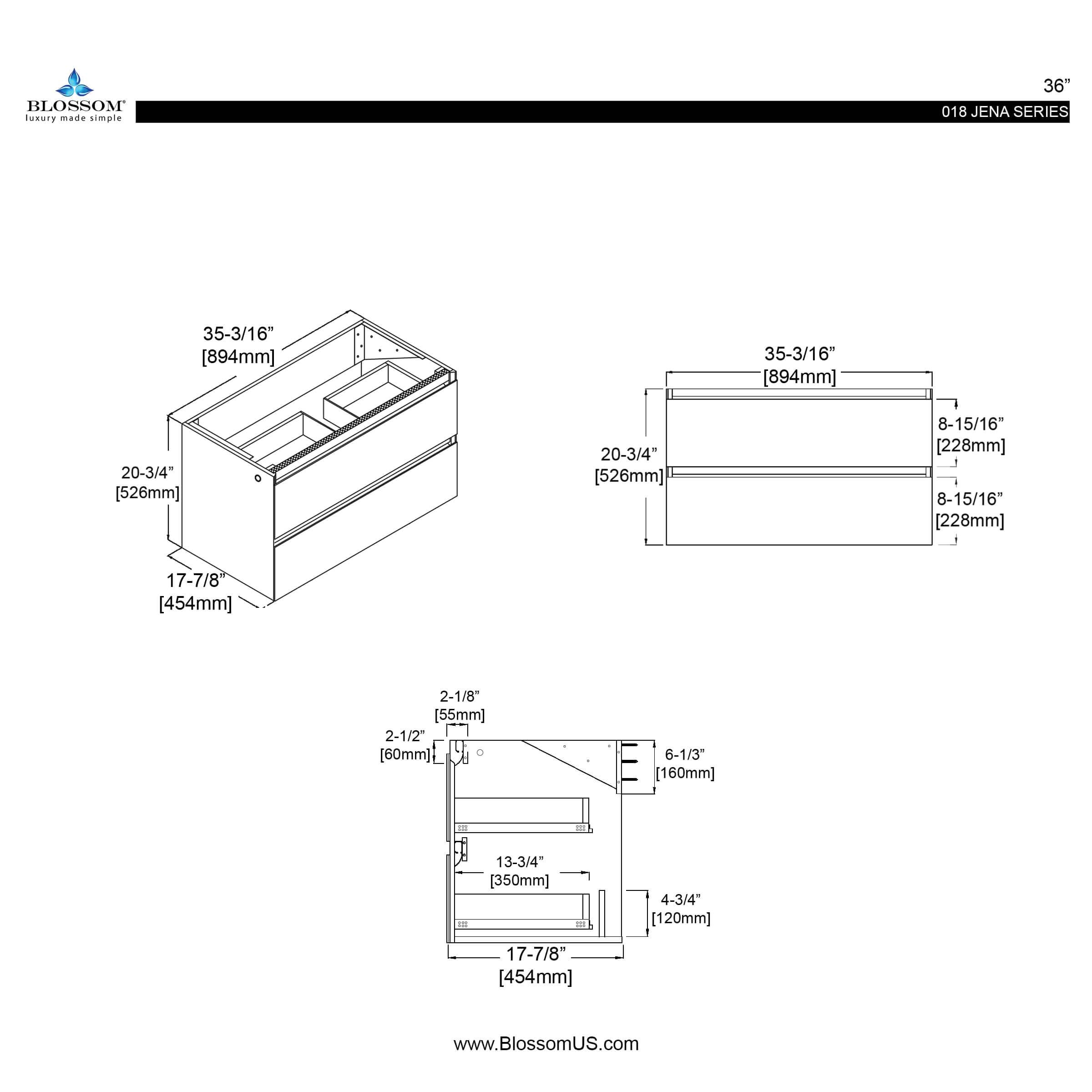 Jena 36 Inch Vanity - ezkitchenbath