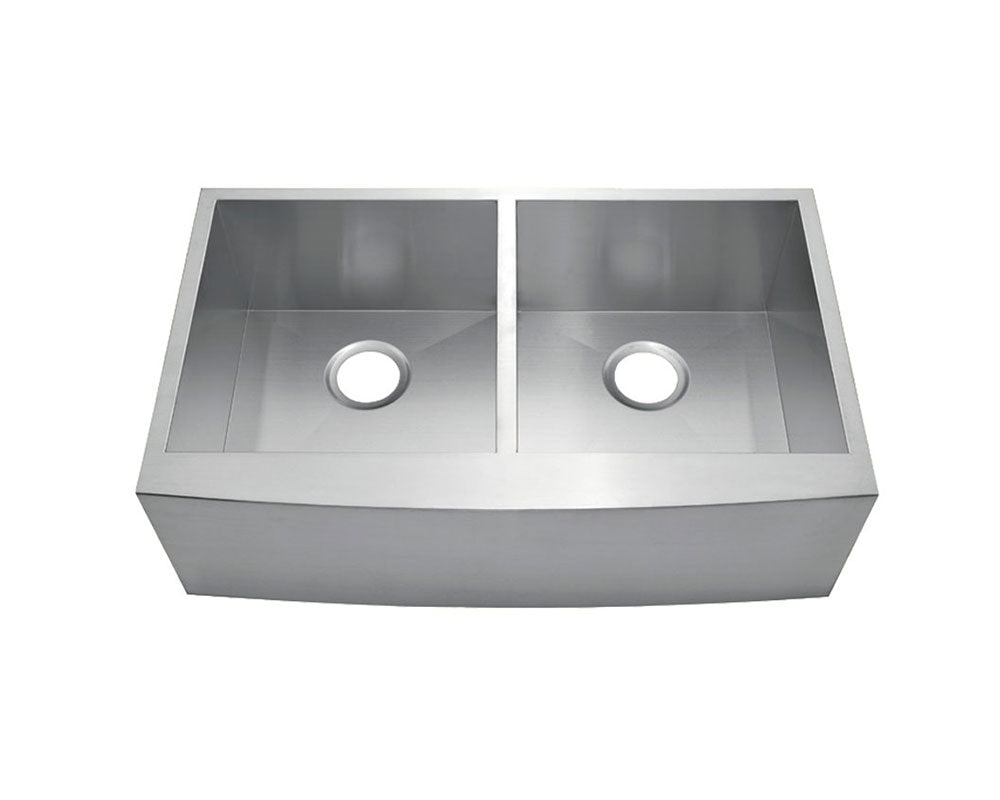 Zero Radius Double Bowl 33'' x 20'' Apron Sink  KSF332010D