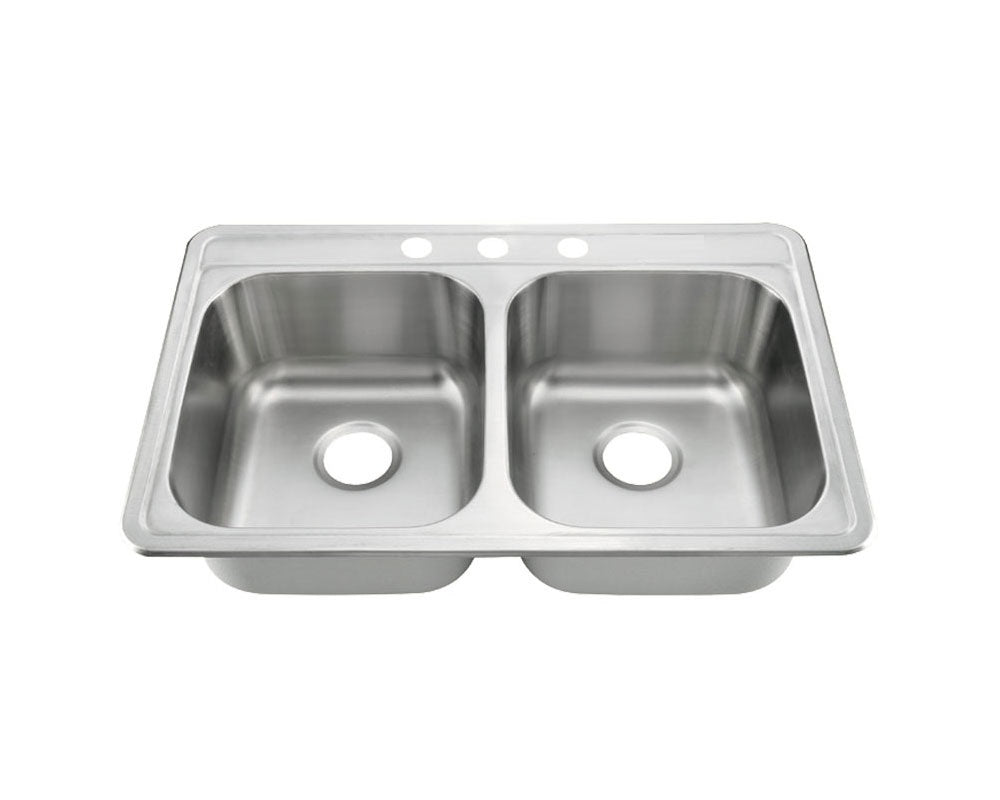 Top-Mount 32‘’ x 22‘’ Double Bowl Sink  KST332288