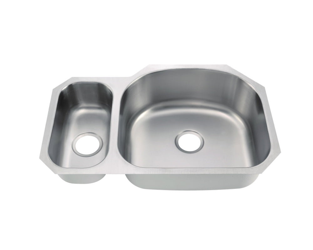 Under-Mount 32'' x 21'' Double Bowl Sink KSU322159