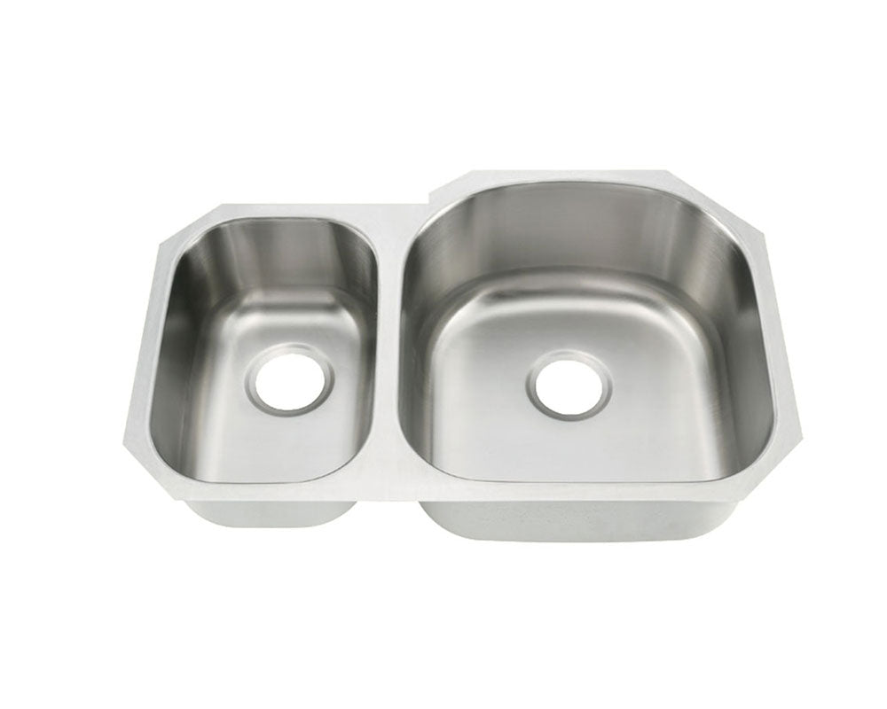 Under-Mount 32''x 21'' Double Bowl Sink  KSU322179