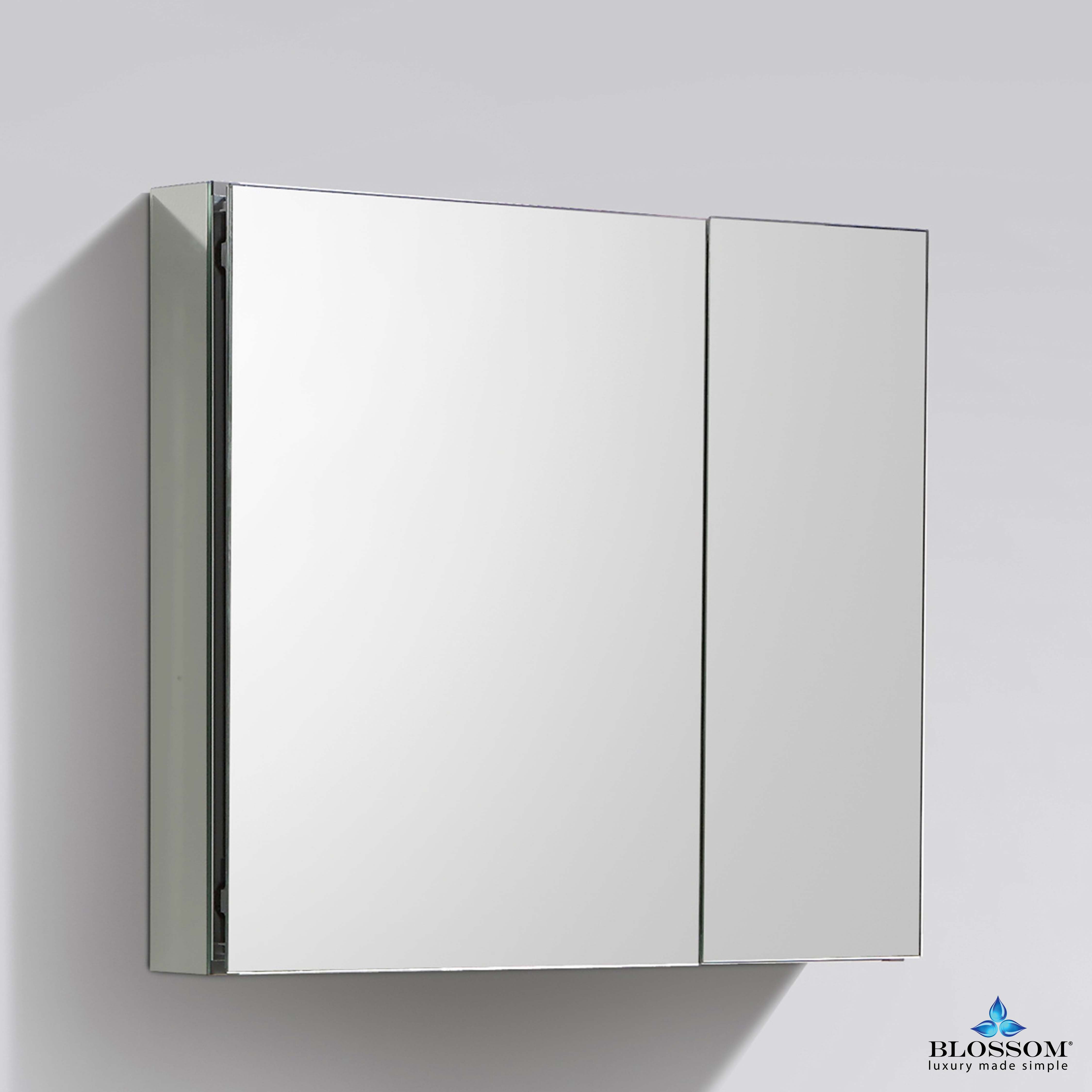 30″ Aluminum Medicine Cabinet with Mirror