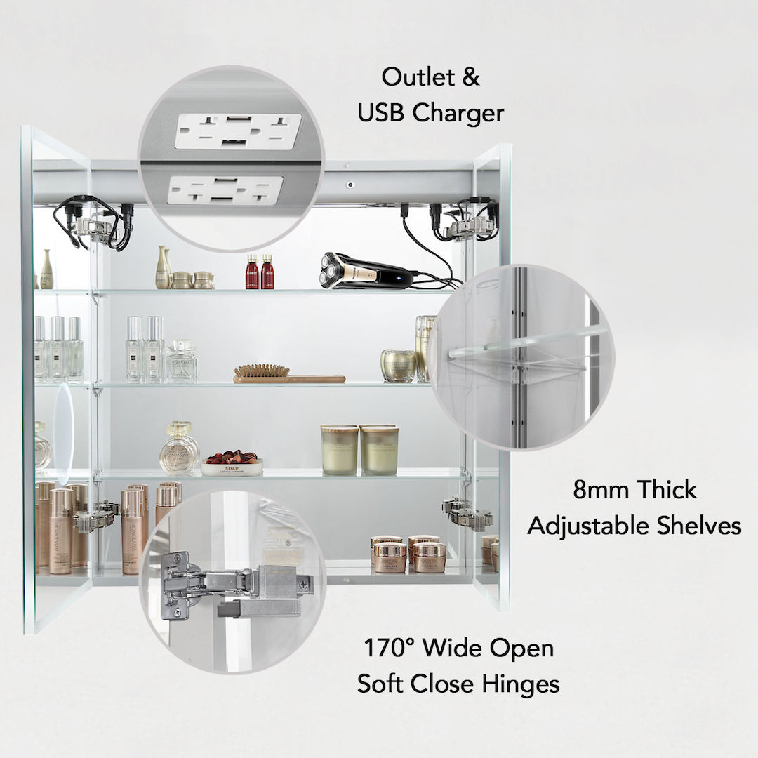 Asta – 30 Inches LED Medicine Cabinet