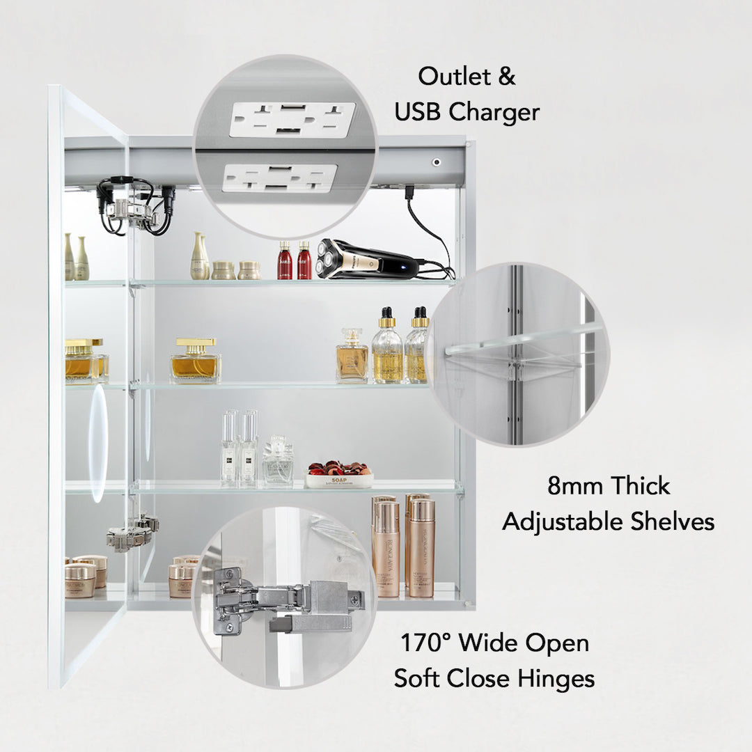 Asta – 20 Inches LED Medicine Cabinet