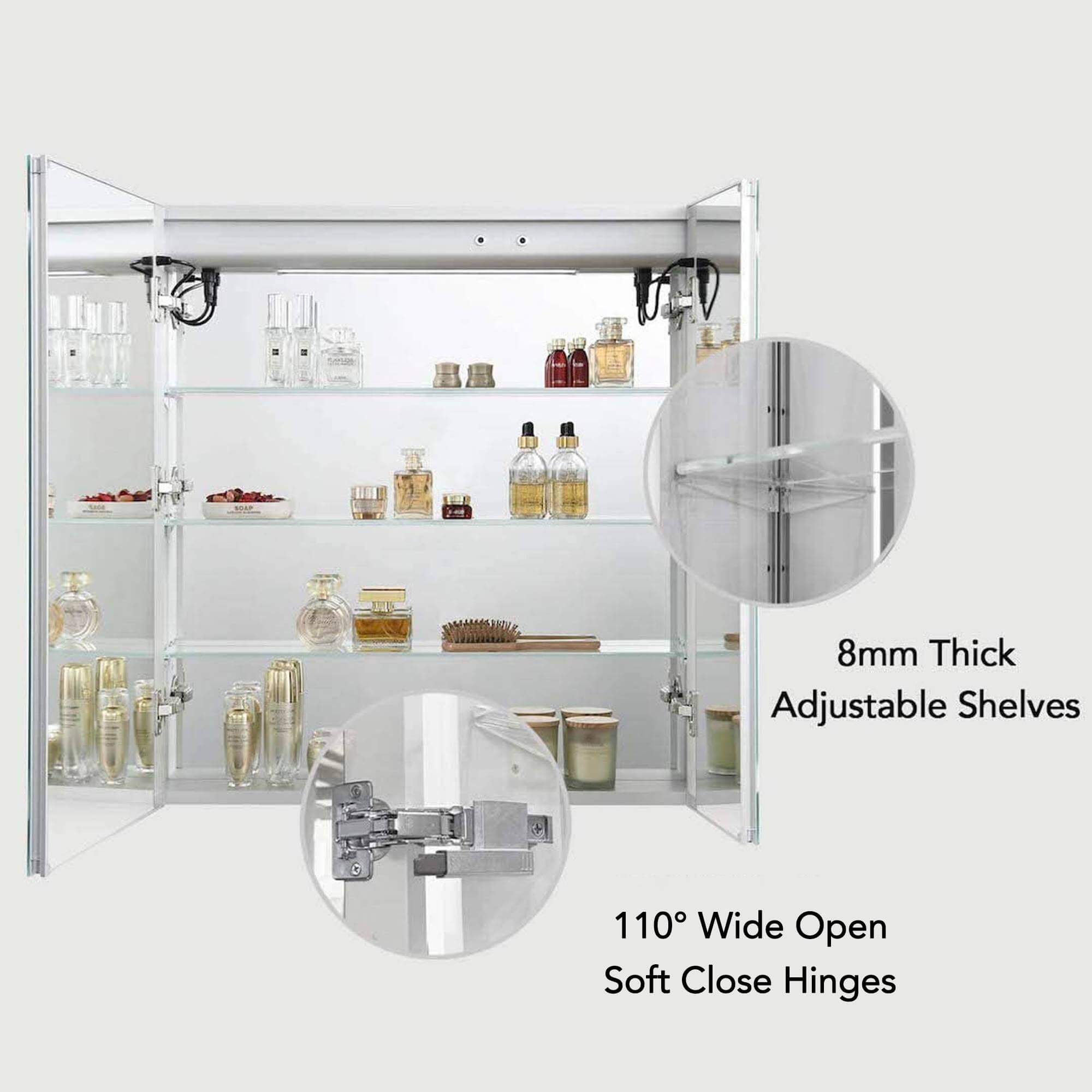 Vega – 30 Inches LED Medicine Cabinet