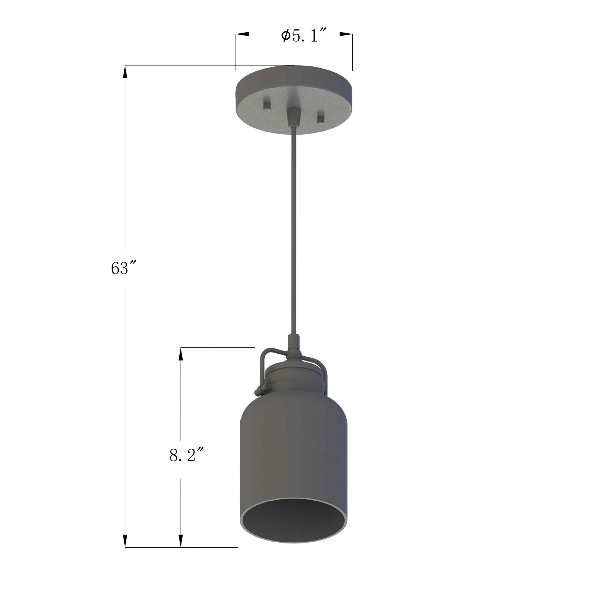 1-Light Dimmable LED Pendant Light PL0001