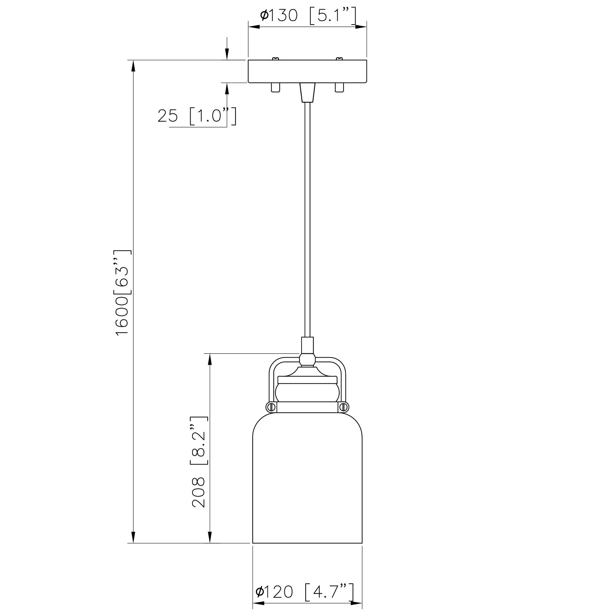 1-Light Dimmable LED Pendant Light PL0001