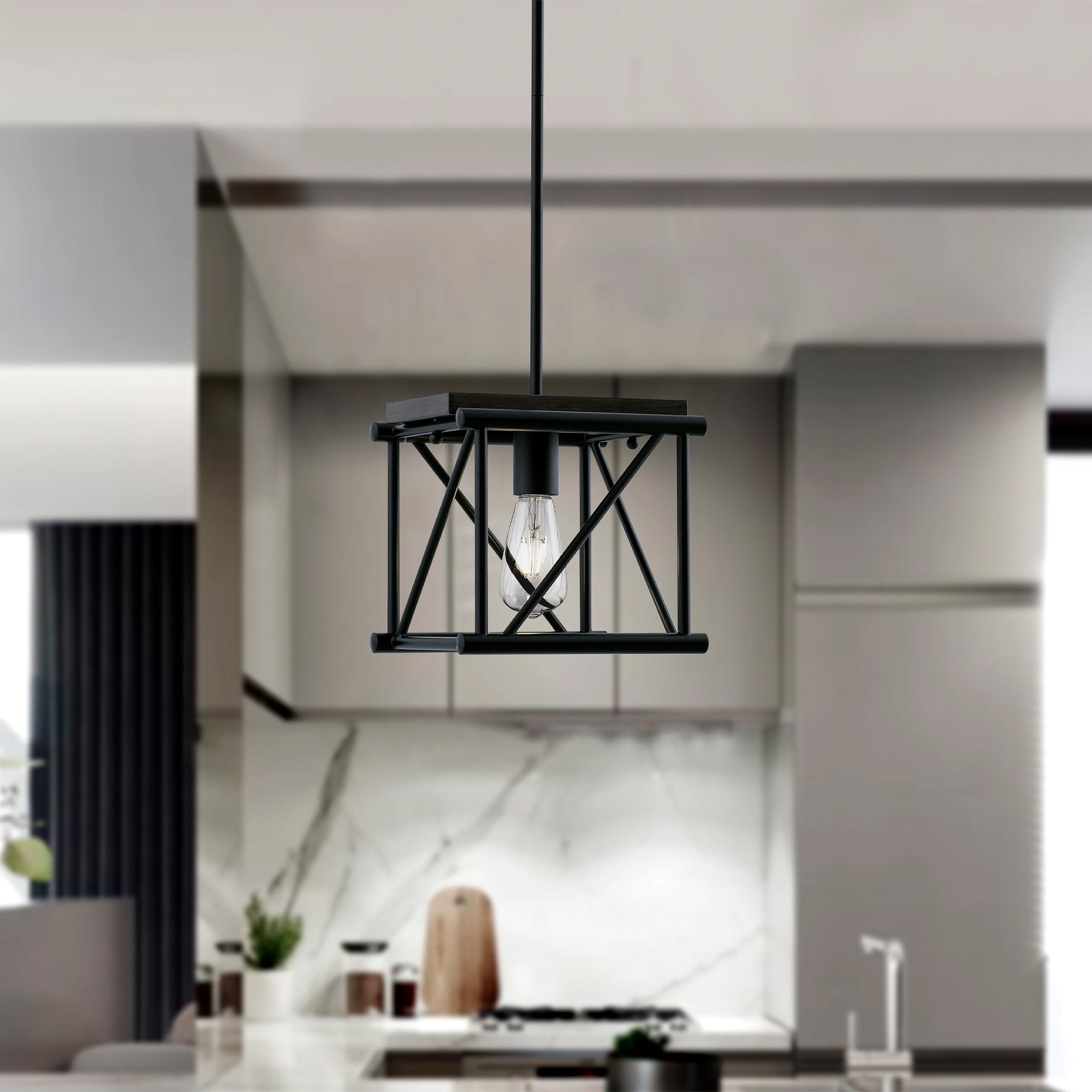 1-Light Dimmable LED Pendant Light PL0003