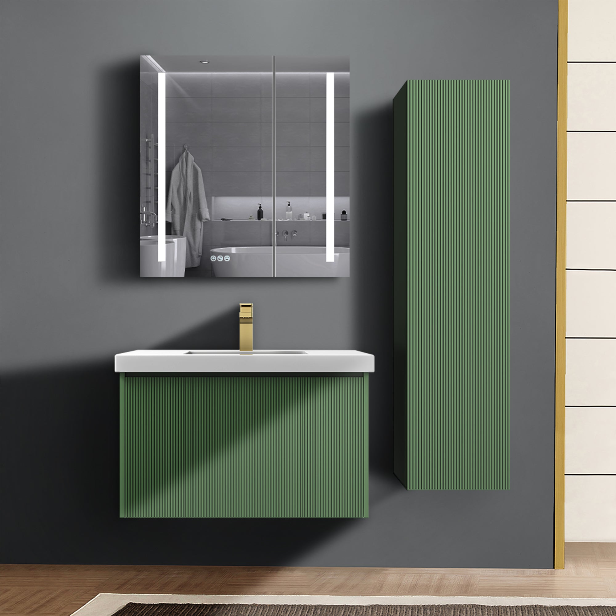 Positano 12'' Vanity Side Cabinet