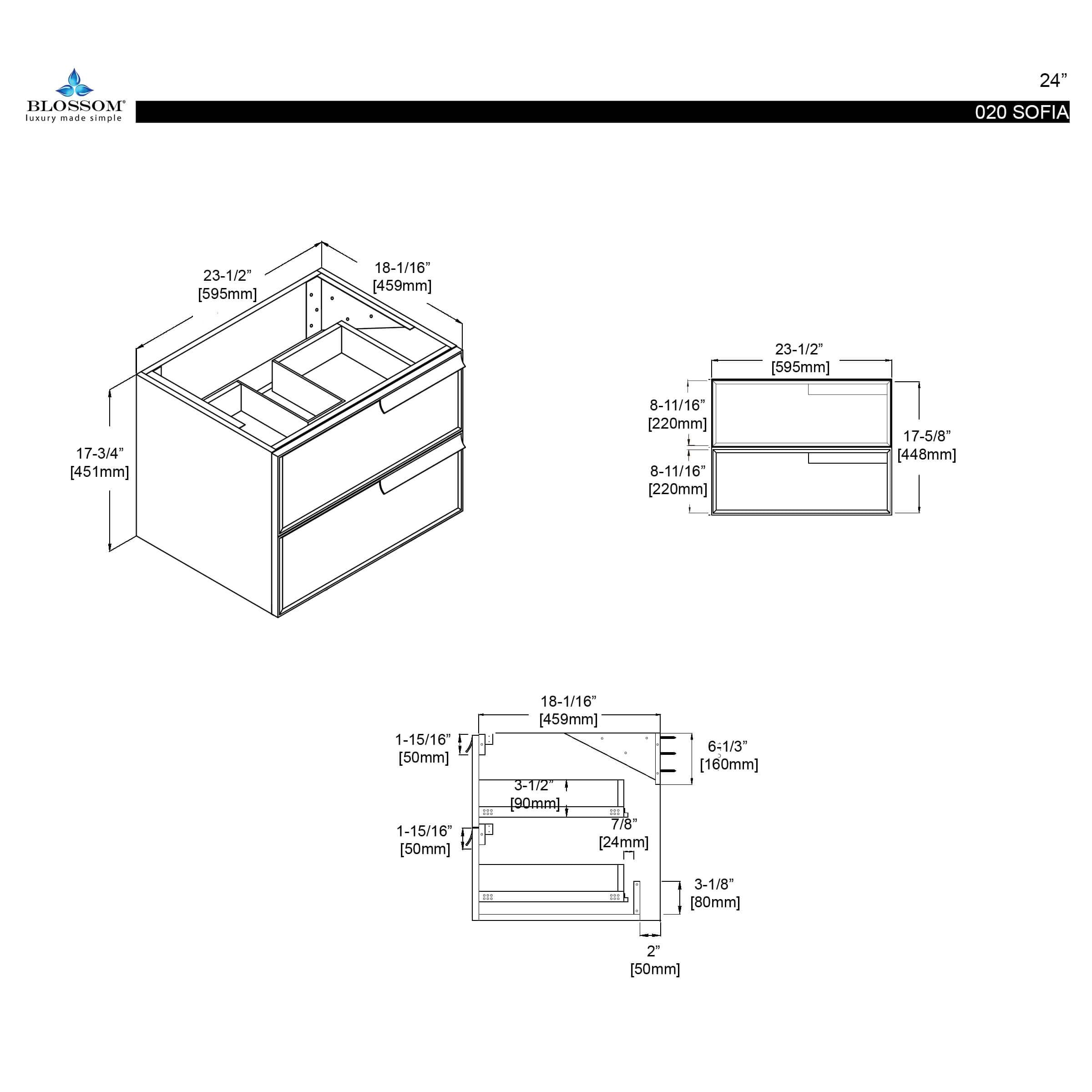 Sofia 24 Inch Vanity - ezkitchenbath