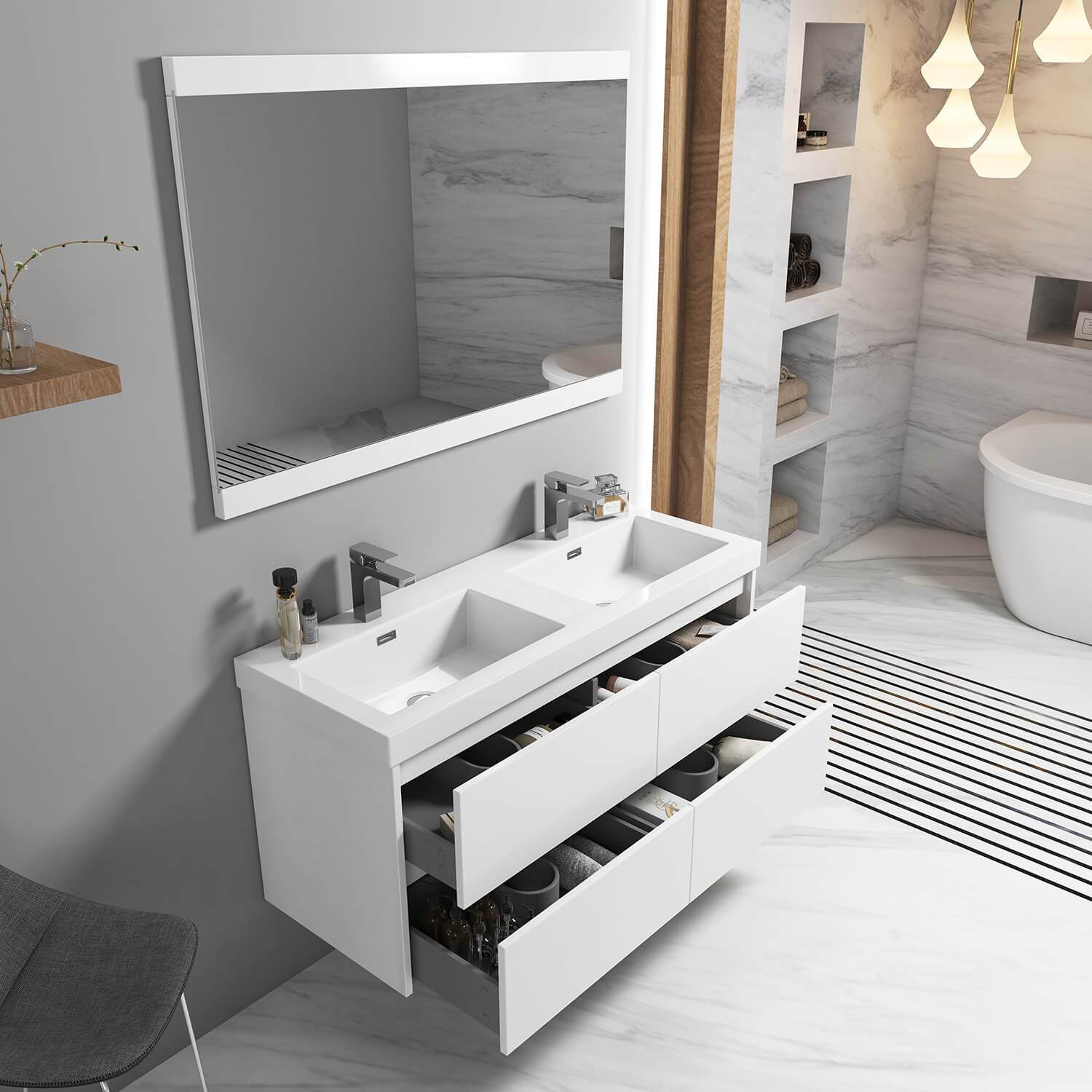 Valencia 48 Inch Double Vanity