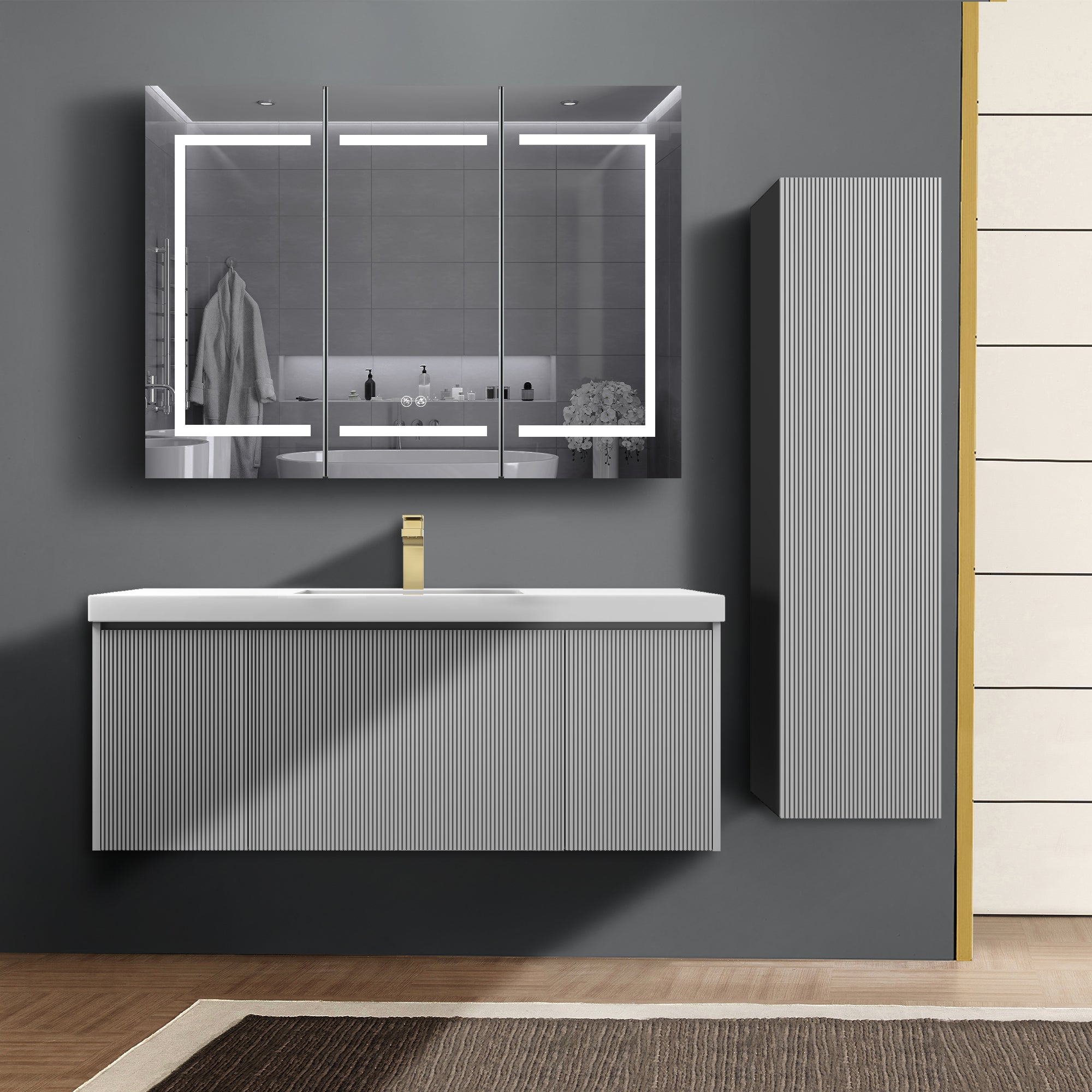 Positano 48'' Single Vanity ✔️Base Cabinet Only