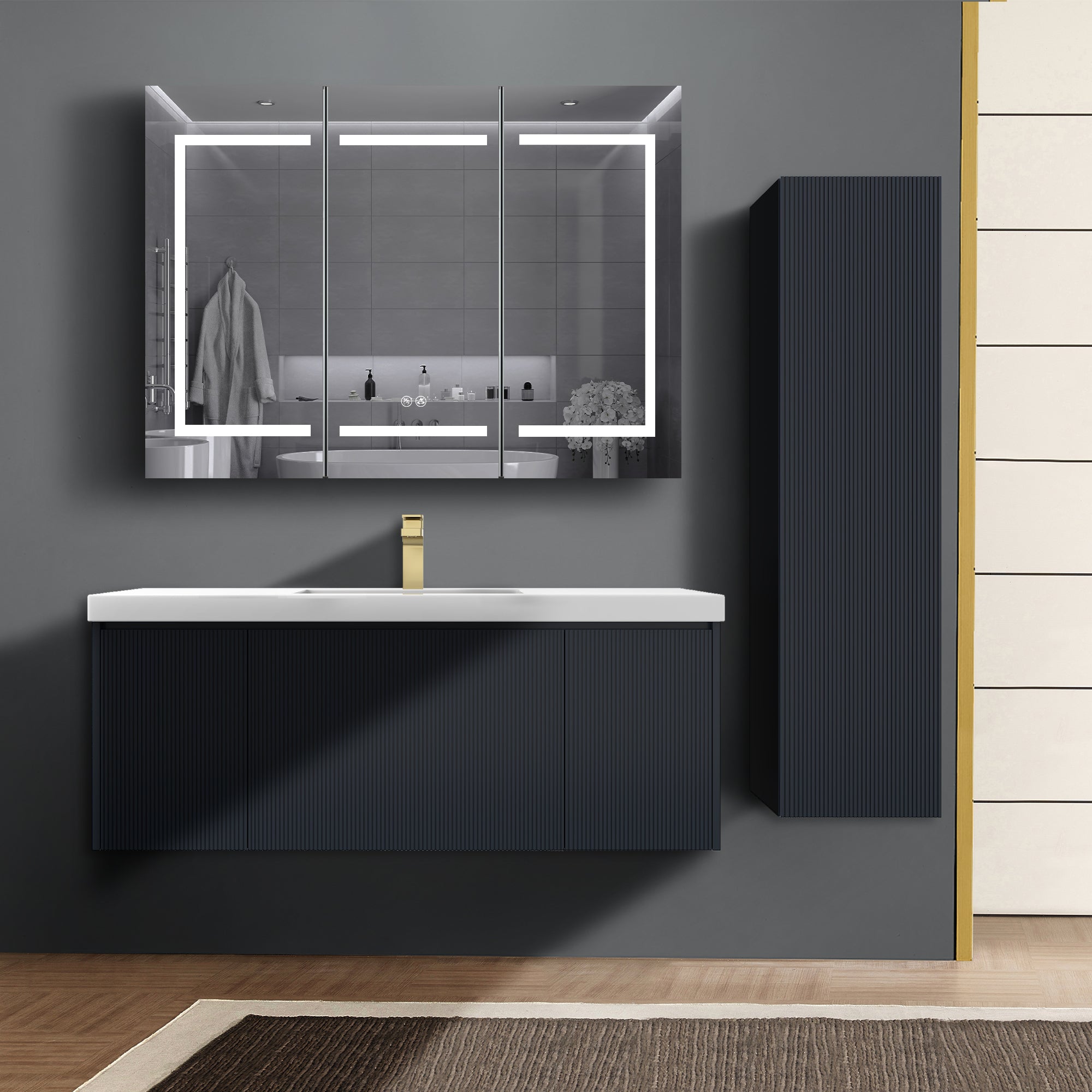 Positano 48'' Single Vanity ✔️Base Cabinet Only