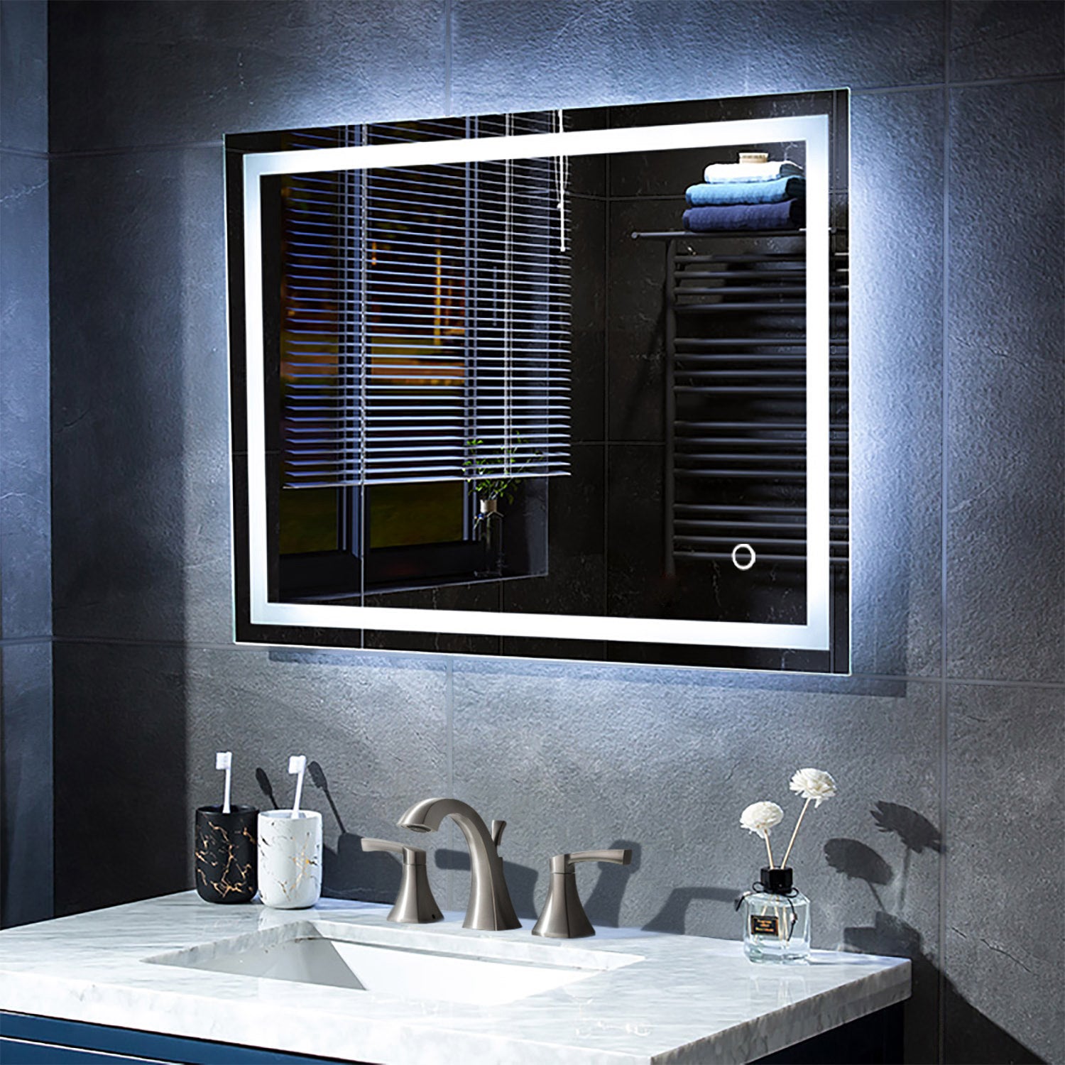 Lyra 36 x 30 Inch LED Mirror