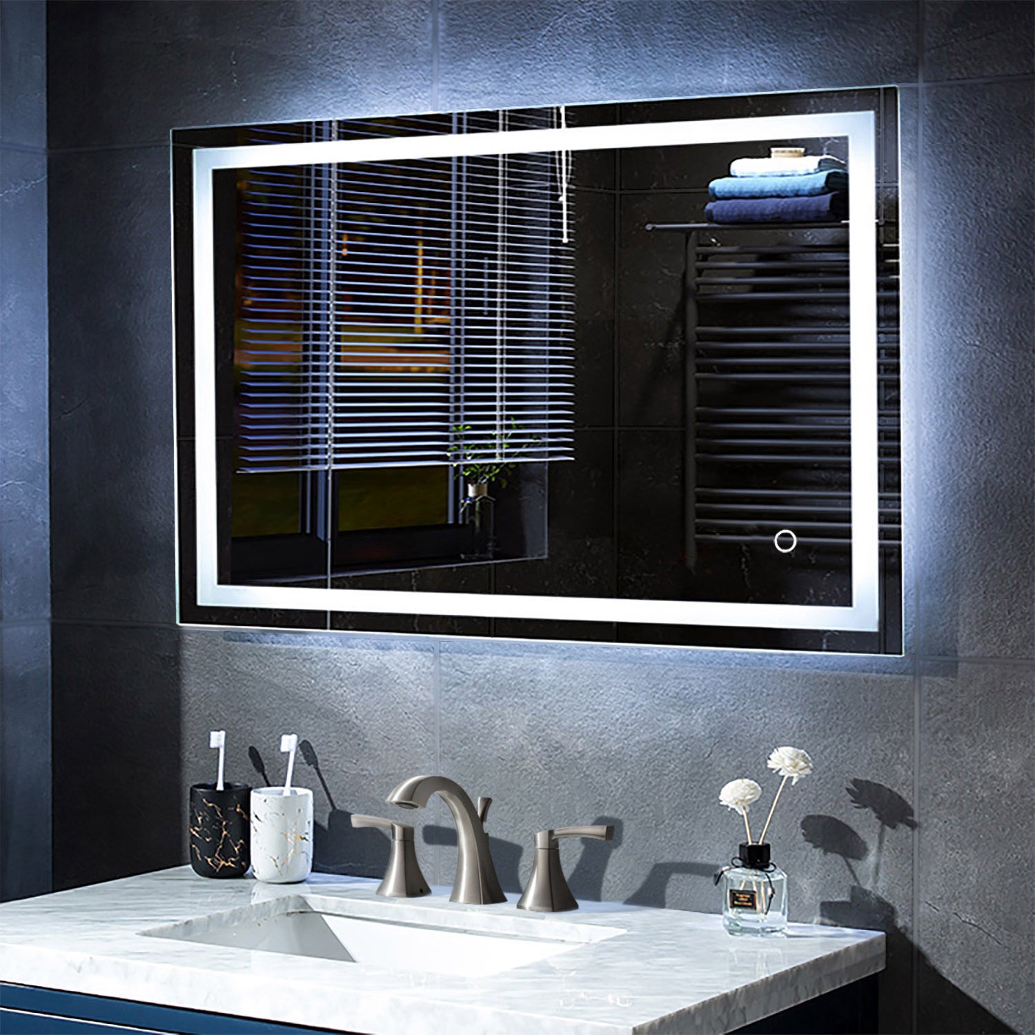 Lyra 48 x 30 Inch LED Mirror