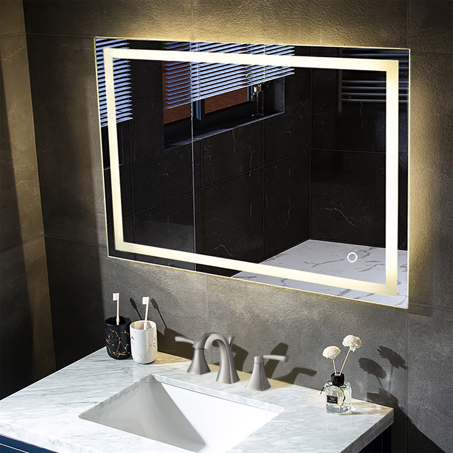 Lyra 48 x 30 Inch LED Mirror