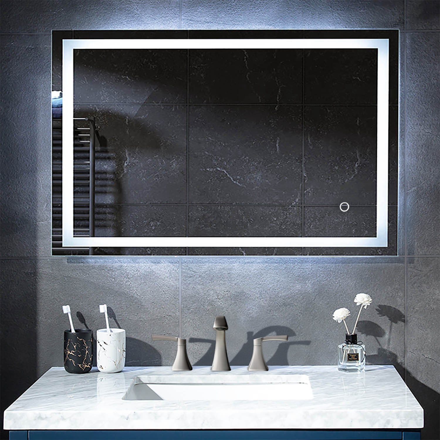 Lyra 48 x 30 Inch LED Mirror